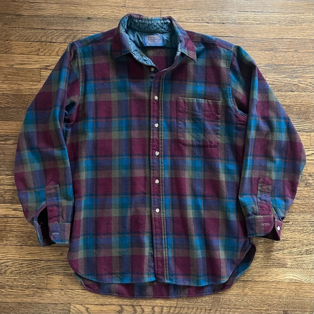 Vintage Pendleton Multicolored Plaid Work Shirt